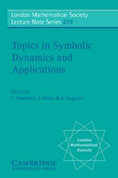 Paperback Topics in Symbolic Dynamics and Applications Book