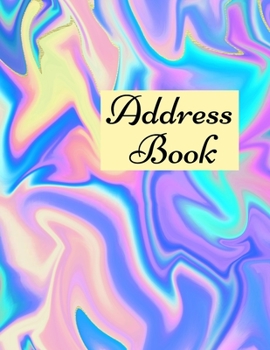 Paperback Address Book: Contacts Book, Alphabetical Address Book, Important Dates Tracker - 8.5x11 Inch Book