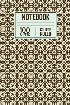 Paperback Notebook 100 Sheets College Ruled: 100 Page College Ruled Notebook For Note taking Or Doodling In Class Book