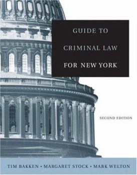 Paperback Guide to Criminal Law for New York Book