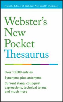 Paperback Webster's New Pocket Thesaurus (Custom) Book