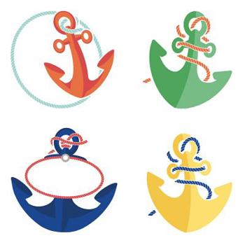 Misc. Supplies S.S. Discover Anchors Mini Cut-Outs Book