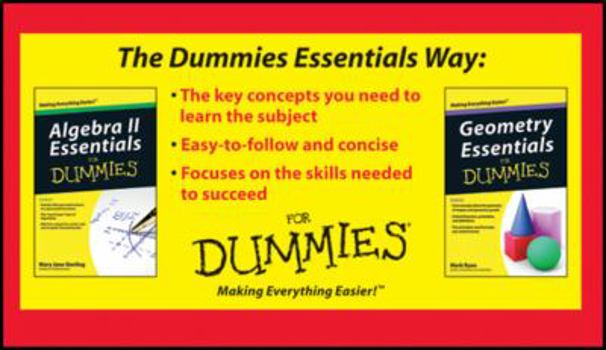 Paperback Algebra II and Geometry Essentials for Dummies Bundle Book
