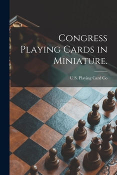 Paperback Congress Playing Cards in Miniature. Book