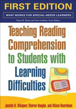 Paperback Teaching Reading Comprehension to Students with Learning Difficulties, First Ed Book