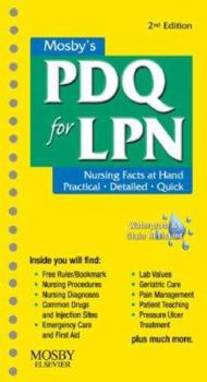 Spiral-bound Mosby's PDQ for LPN Book