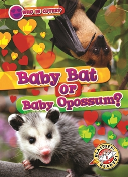 Library Binding Baby Bat or Baby Opossum? Book
