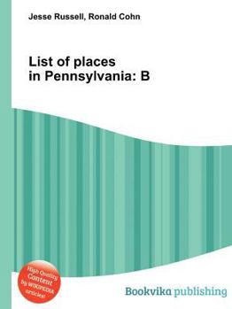 Paperback List of Places in Pennsylvania: B Book