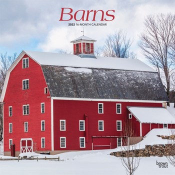 Barns 2022 12 x 12 Inch Monthly Square Wall Calendar, USA United States of America Scenic Rural Farm