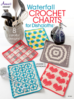 Paperback Waterfall Crochet Charts for Dishcloths Book