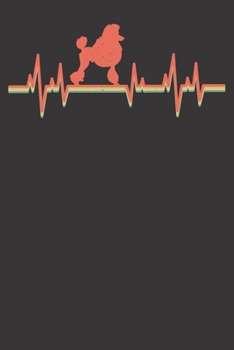 Paperback Notebook: Poodle Dot Grid 6x9 120 Pages Book