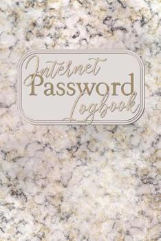 Paperback Internet Password Logbook: Record Keeper To Protect Your Private Internet Usernames And Passwords With Tabs: Pink Marble Cover Design Book