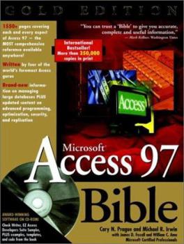 Hardcover Microsoft Access 97 Bible [With CDROM] Book