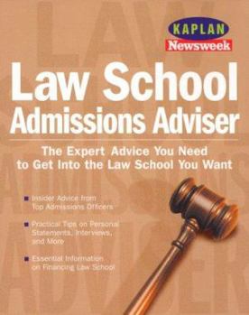 Paperback Kaplan Newsweek Law School Admissions Adviser Book