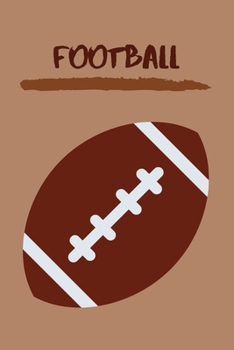 Paperback Football: Sports / Athletic Notebook! 6" x 9" Book