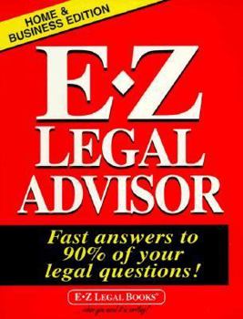 Paperback The E-Z Legal Advisor Book
