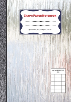 Paperback Graph Paper Notebook: Quad Ruled 4x4 - 110 Pages - 7" x 10" Squared Graphing Paper * Blank Notebook * Grid Paper * Softback ...(Composition Book