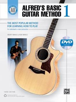 Paperback Alfred's Basic Guitar Method, Bk 1: The Most Popular Method for Learning How to Play, Book & DVD [With DVD] Book