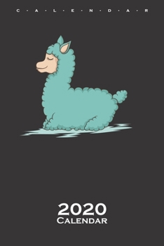 Paperback sleeping llama Calendar 2020: Lama and alpaca lovers and friends Book