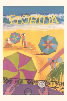 Paperback Vintage Journal Florida Travel Poster Book