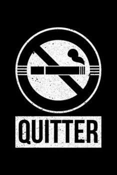 Paperback Quitter: Lined A5 Notebook for Smokers Book