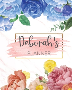 Deborah's Planner: Monthly Planner 3 Years January - December 2020-2022 | Monthly View | Calendar Views Floral Cover - Sunday start