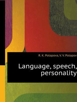 Paperback Language, speech, personality [Russian] Book