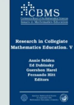 Paperback Research in Collegiate Mathematics Education. V (CBMS ISSUES IN MATHEMATICS EDUCATION) Book