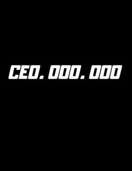 Paperback Ceo.000.000: cahier de note noir A4 [French] Book