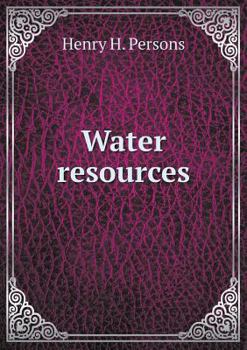 Paperback Water resources Book