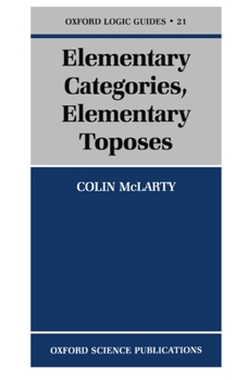 Paperback Elementary Categories, Elementary Toposes Book