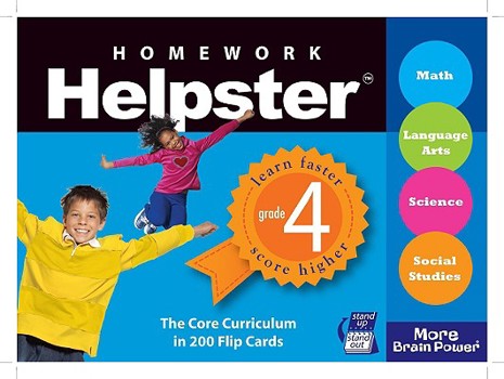 Spiral-bound Homework Helpster Grade 4 Book