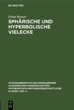 Hardcover Sphärische Und Hyperbolische Vielecke [German] Book