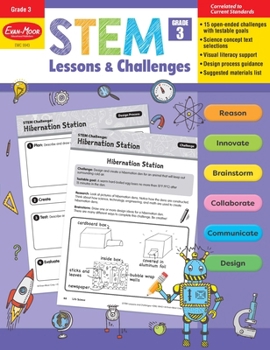 Paperback Stem Lessons and Challenges, Grade 3 Teacher Resource Book