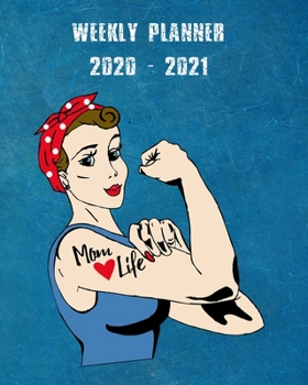Paperback 2020-2021 Weekly Planner: 2 Year Weekly & Monthly View Organizer & Agenda with To-Do's - Comic Design Book