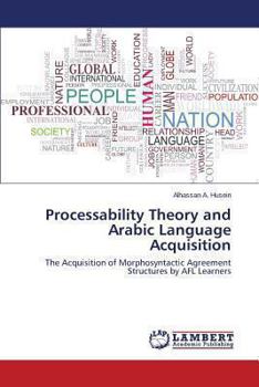 Paperback Processability Theory and Arabic Language Acquisition Book