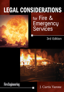 Paperback Legal Considerations for Fire & Emergency Services Book