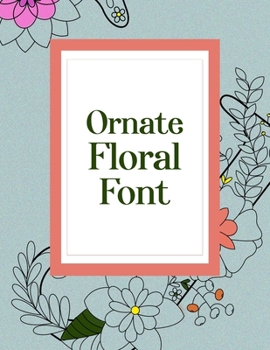Paperback Ornate Floral Font Book