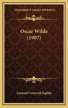 Hardcover Oscar Wilde (1907) Book