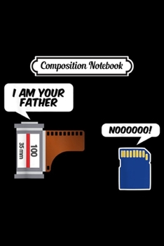 Composition Notebook: SD Card and Camera film funny photographer  Journal/Notebook Blank Lined Ruled 6x9 100 Pages
