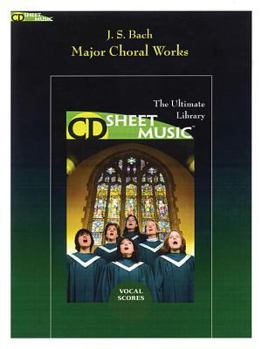 Paperback J.S. Bach: Major Choral Works: CD Sheet Music Book