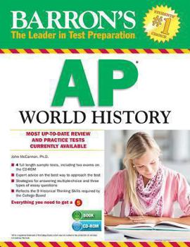 Paperback Barron's AP World History with CD-ROM Book