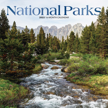 National Parks 2022 7 x 7 Inch Monthly Mini Wall Calendar with Foil Stamped Cover, USA United States of America Scenic Nature