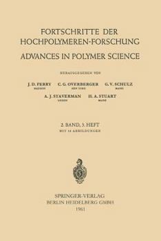 Paperback Fortschritte Der Hochpolymeren-Forschung: Advances in Polymer Science Book