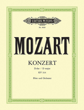 Paperback Flute Concerto No. 2 in D K314 (285d) (Edition for Flute and Piano) Book