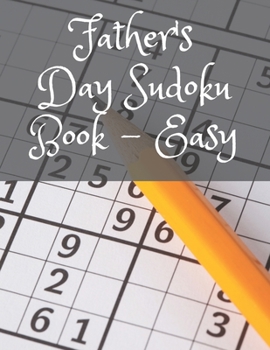 Paperback Father's Day Sudoku Book - Easy Book