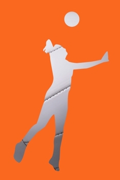 Notebook For Girls Who Play Volleyball: Blank College Ruled Gift Journal