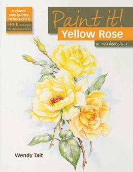 Paperback Yellow Rose in Watercolour Book