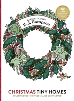 Christmas Tiny Homes Coloring Book