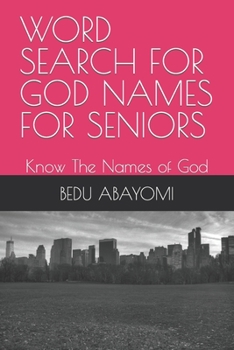 Paperback Word Search for God Names for Seniors: Know The Names of God Book